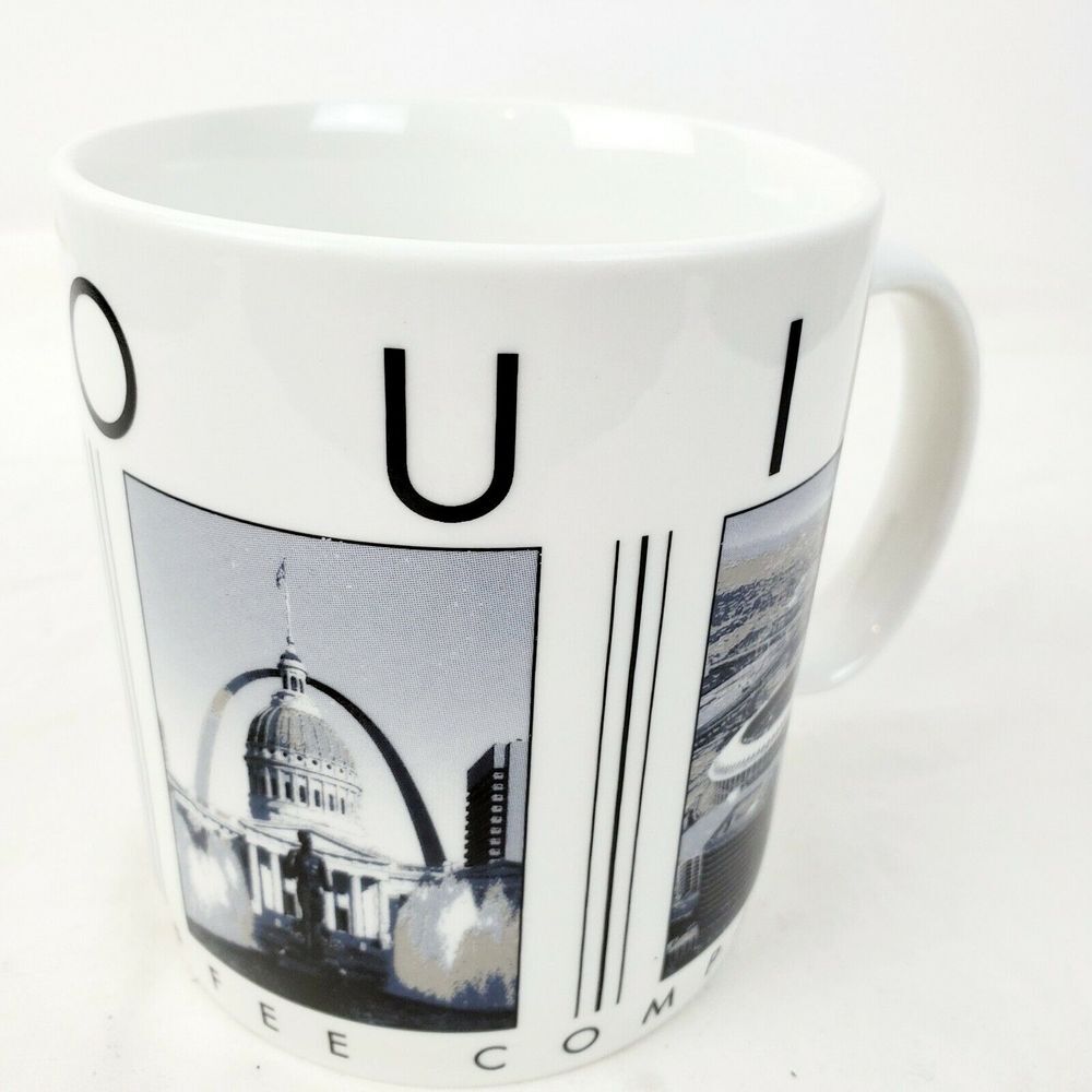 Starbucks St. Louis City Landmarks 14oz Mug Grey‎ White Black